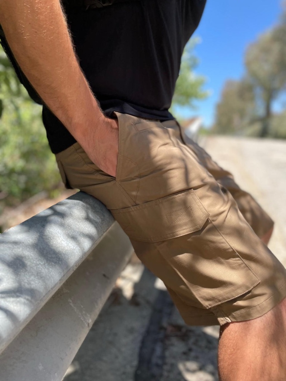 LAPG 36 operator 8 pocket tactical cargo short rip stop coyote
